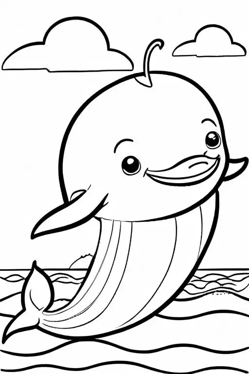 Blue Coloring Page 3 for Kids