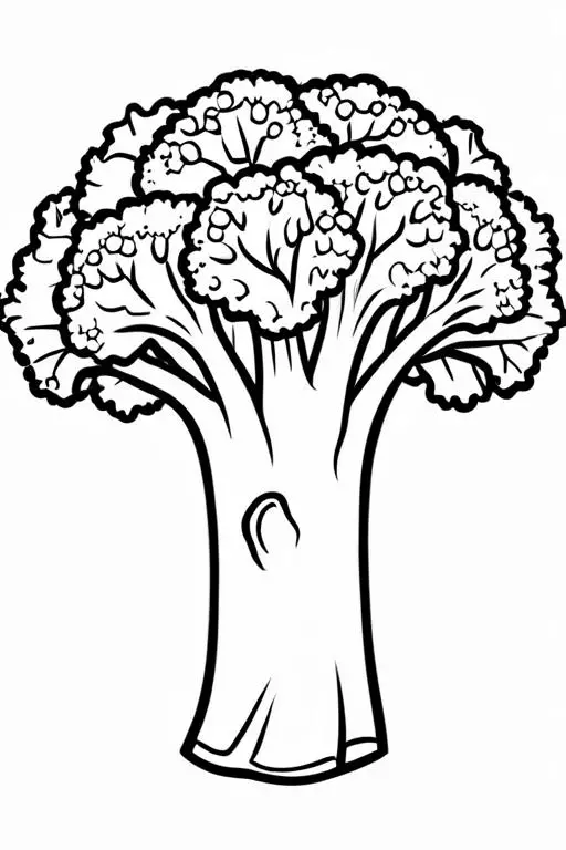 37 Broccoli Coloring Pages For Kids - ShadeMaze