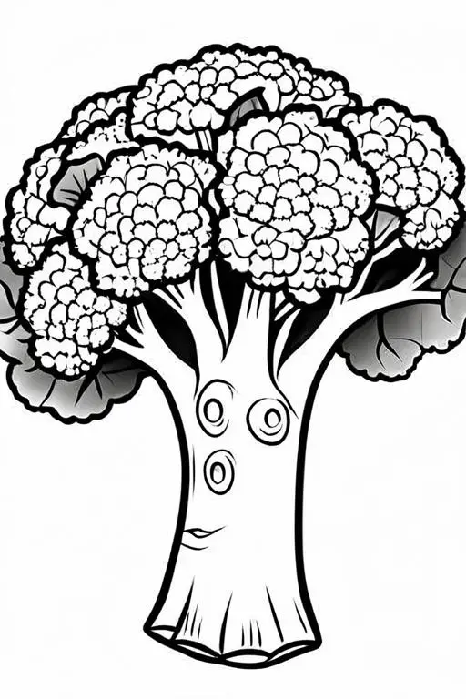 37 Broccoli Coloring Pages For Kids - ShadeMaze