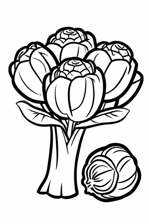 Brussels Coloring Page 1 for Kids