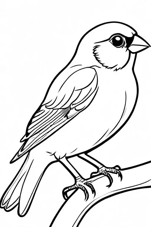 Canary Coloring Page 13 for Kids