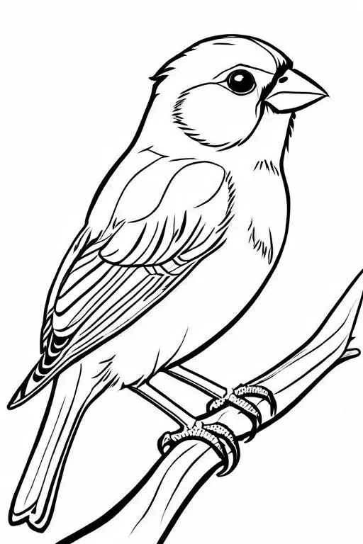 Canary Coloring Page 17 for Kids