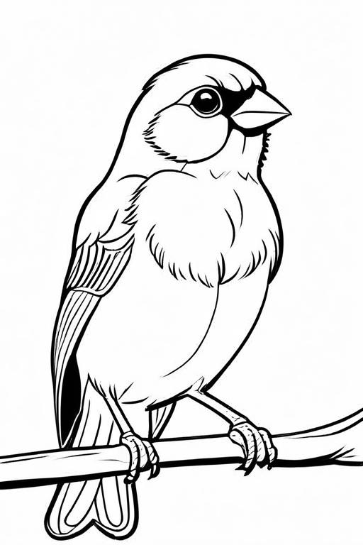 Canary Coloring Page 19 for Kids