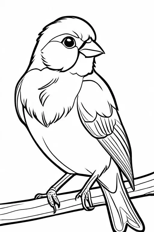 Canary Coloring Page 20 for Kids