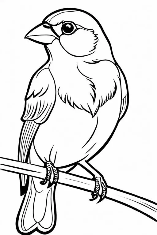 Canary Coloring Page 21 for Kids