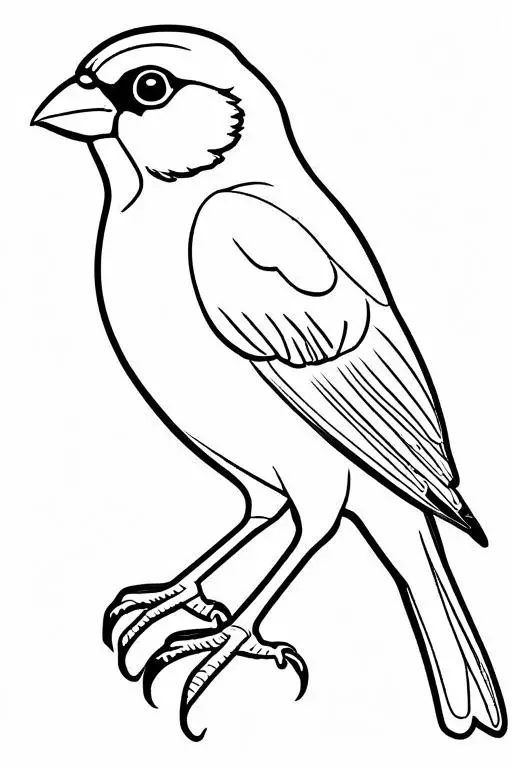 Canary Coloring Page 22 for Kids