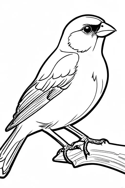 Canary Coloring Page 23 for Kids