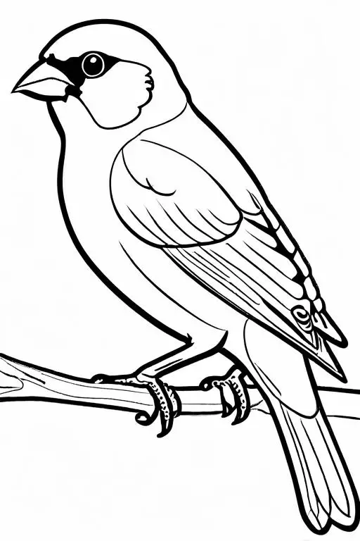 Canary Coloring Page 24 for Kids