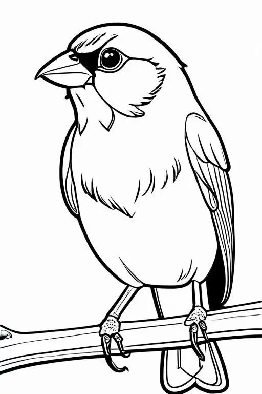 Canary Coloring Page 25 for Kids