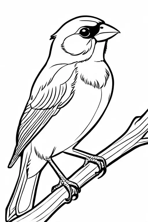 Canary Coloring Page 27 for Kids