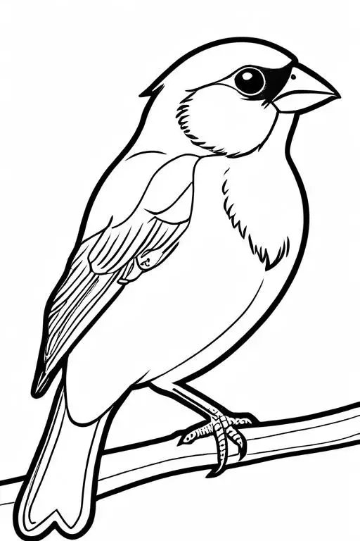 Canary Coloring Page 29 for Kids