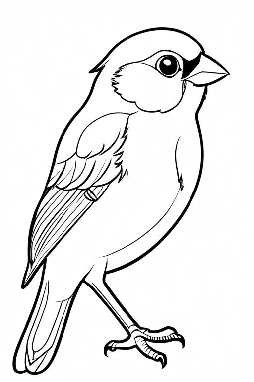 Canary Coloring Page 8 for Kids