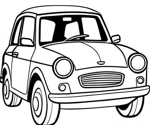 Car Coloring Page 1 for Kids