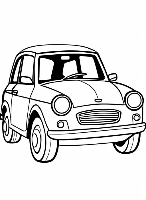 Car Coloring Page 1 for Kids