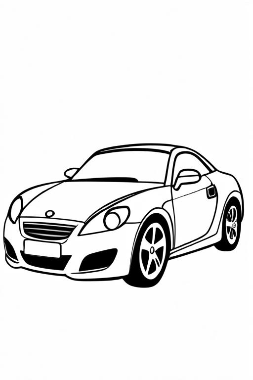 Car Coloring Page 12 for Kids