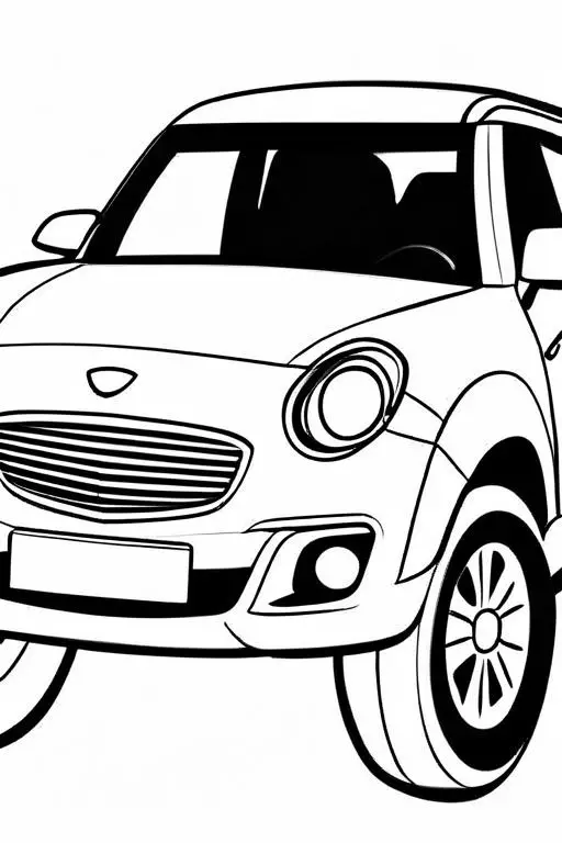 Car Coloring Page 13 for Kids