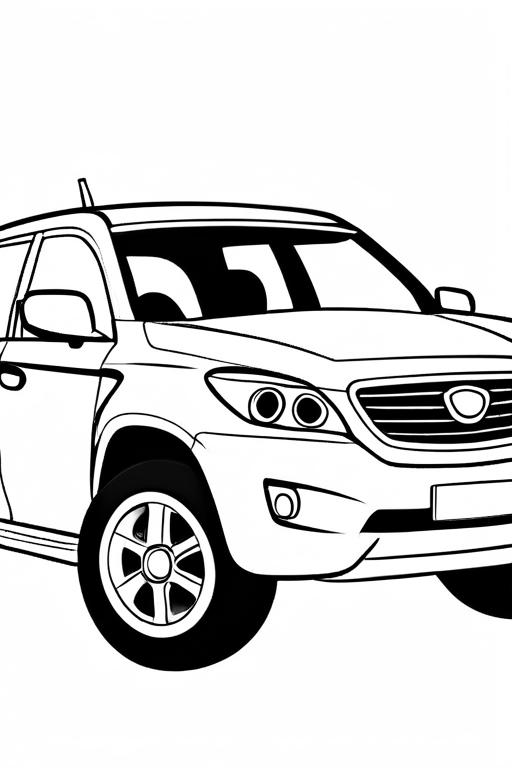 Car Coloring Page 16 for Kids