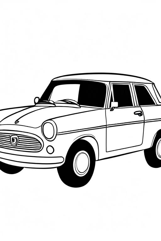 Car Coloring Page 18 for Kids