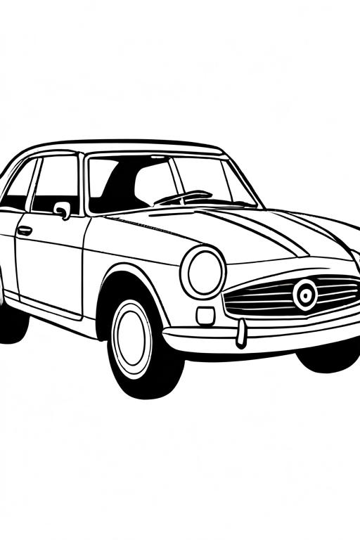 Car Coloring Page 2 for Kids