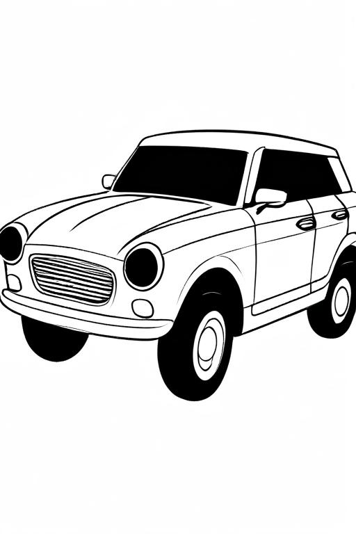 Car Coloring Page 20 for Kids