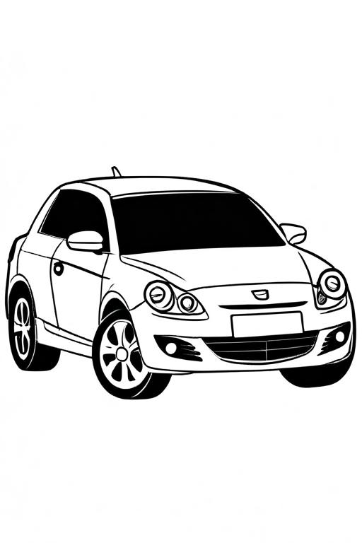 Car Coloring Page 4 for Kids