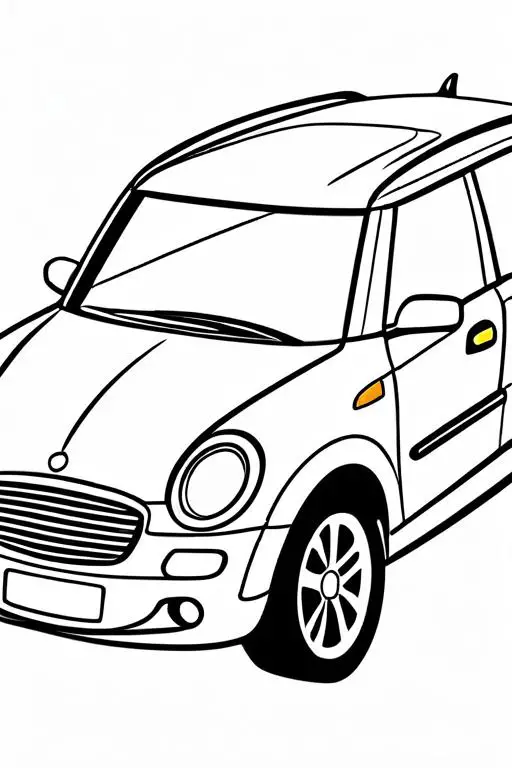 Car Coloring Page 5 for Kids