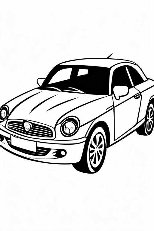 Car Coloring Page 8 for Kids