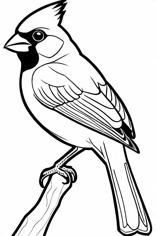 Cardinal Coloring Page 9 for Kids