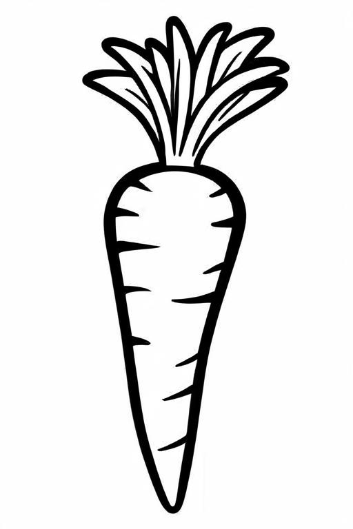 Carrot Coloring Page 15 for Kids