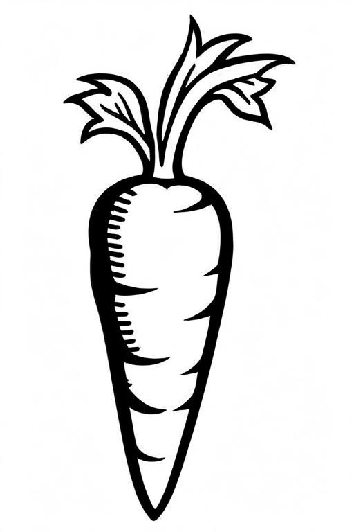 Carrot Coloring Page 17 for Kids