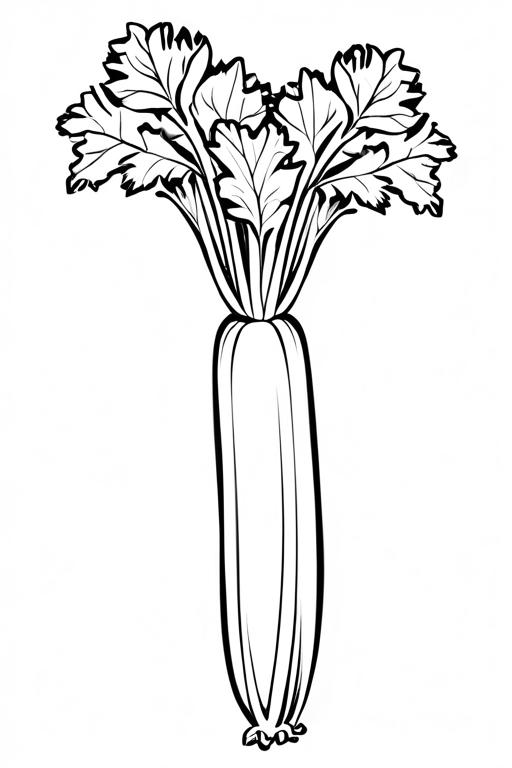 Celery Coloring Page 11 for Kids