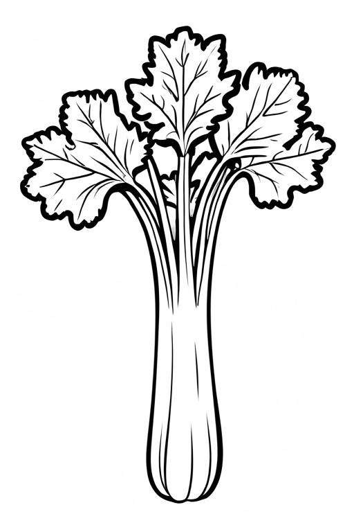 Celery Coloring Page 15 for Kids