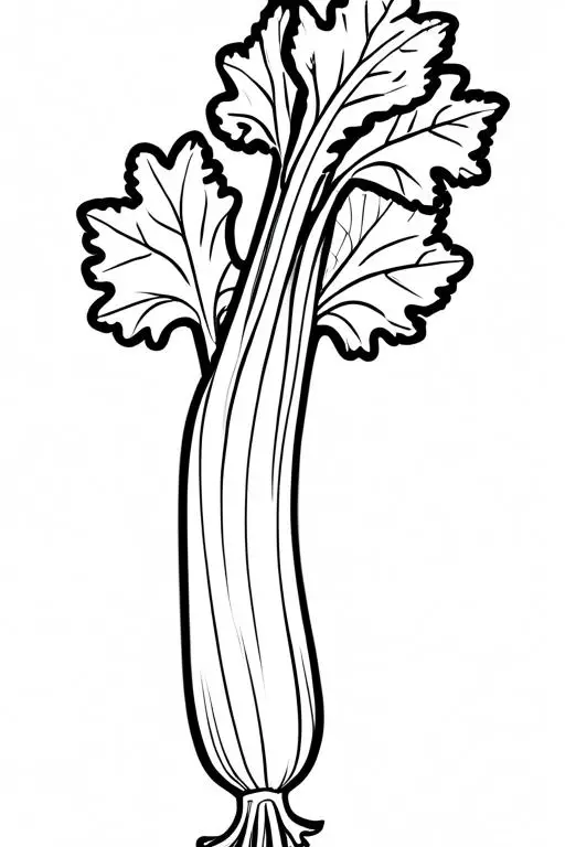 Celery Coloring Page 21 for Kids