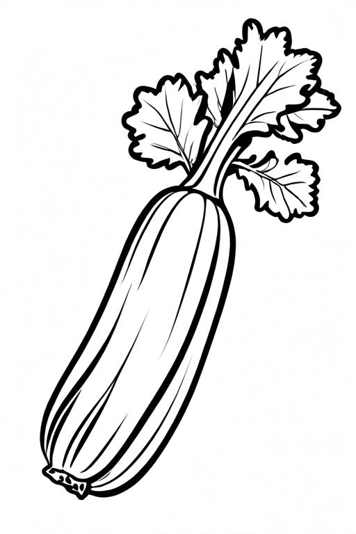 Celery Coloring Page 23 for Kids