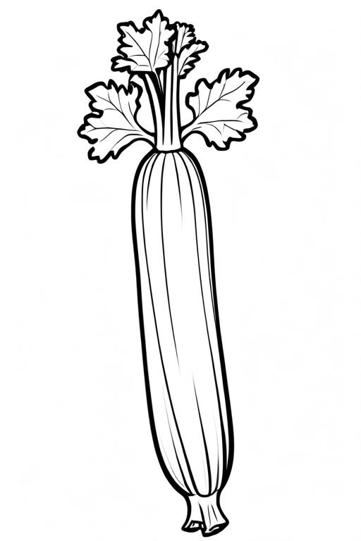 Celery Coloring Page 26 for Kids