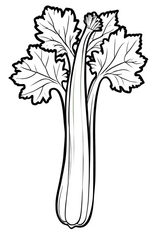 Celery Coloring Page 27 for Kids