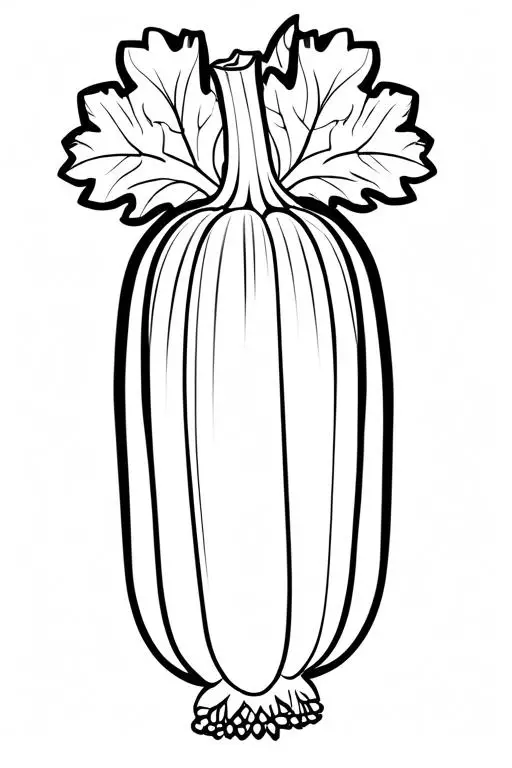 Celery Coloring Page 29 for Kids