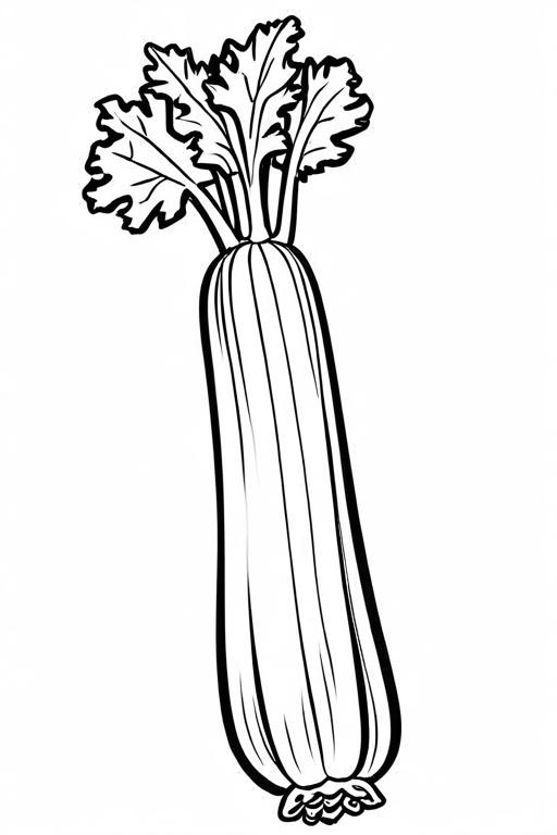 Celery Coloring Page 30 for Kids