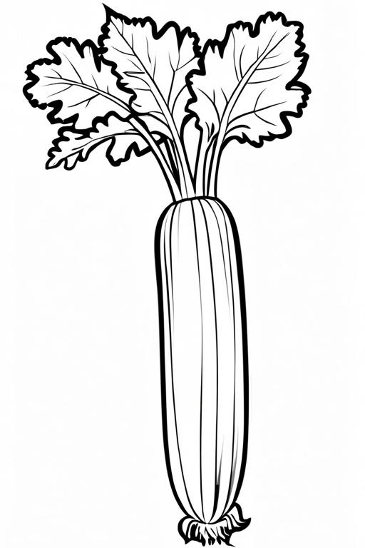 Celery Coloring Page 33 for Kids