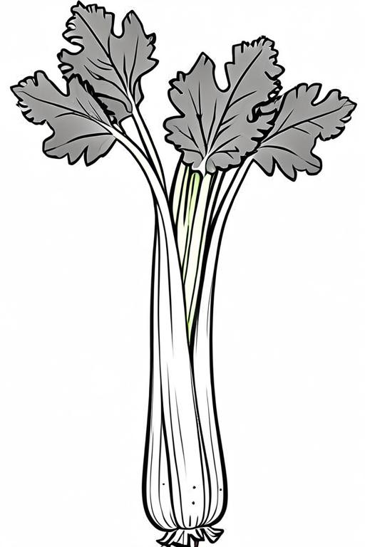 Celery Coloring Page 35 for Kids