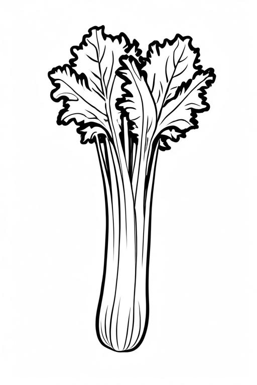 Celery Coloring Page 36 for Kids