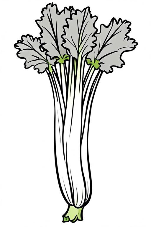 Celery Coloring Page 37 for Kids