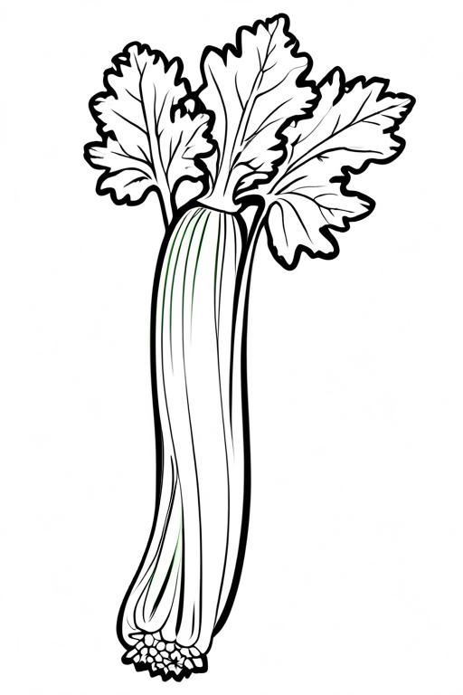 Celery Coloring Page 38 for Kids