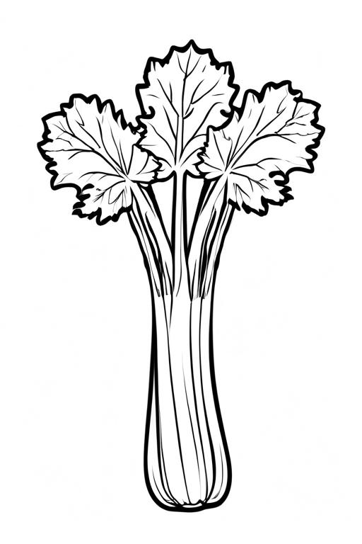 Celery Coloring Page 39 for Kids