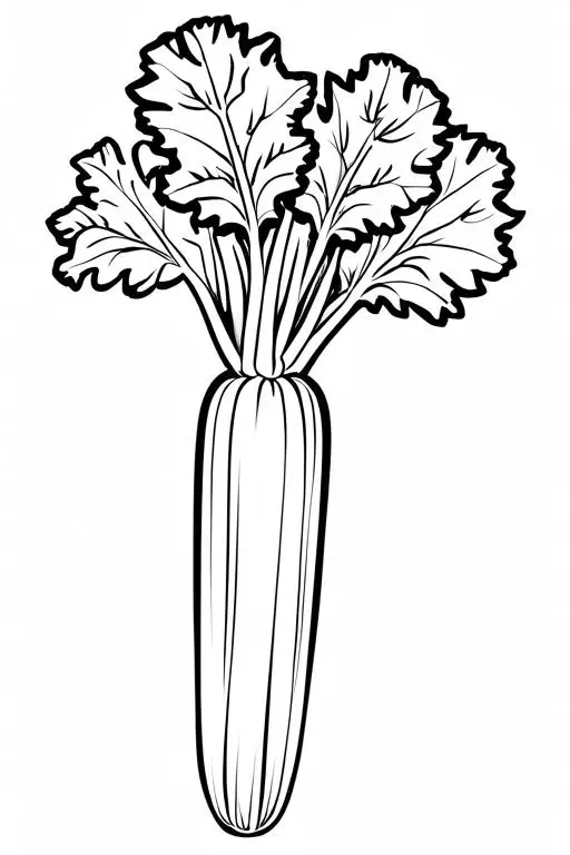 Celery Coloring Page 41 for Kids