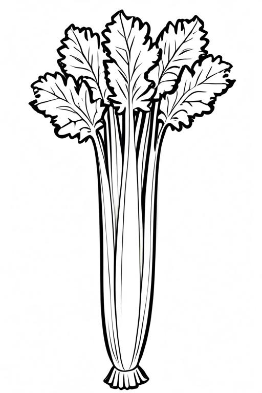 Celery Coloring Page 49 for Kids