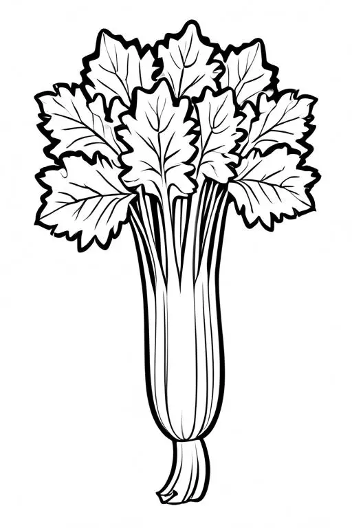 Celery Coloring Page 51 for Kids