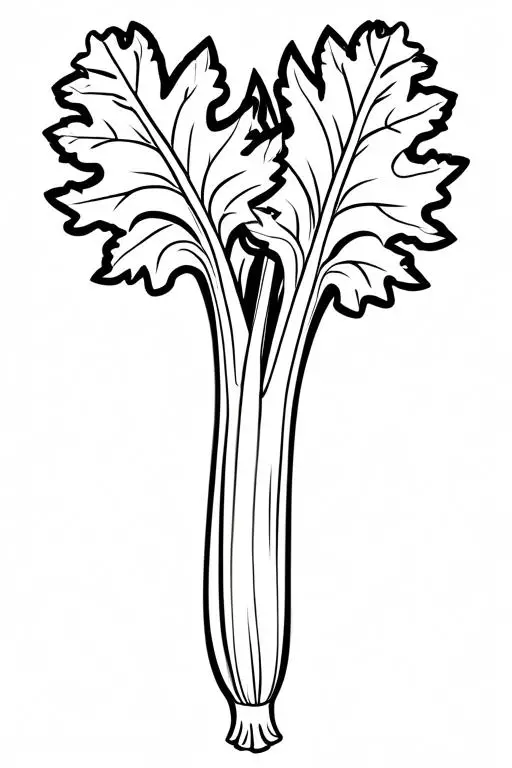 Celery Coloring Page 53 for Kids