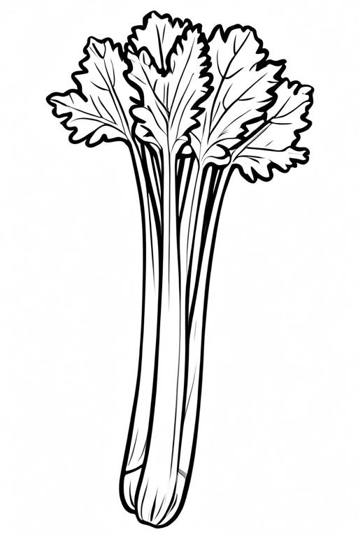 Celery Coloring Page 57 for Kids