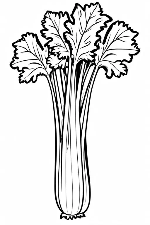 Celery Coloring Page 59 for Kids